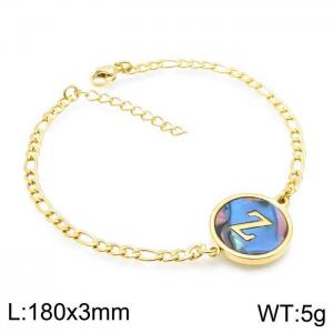 Stainless Steel Gold-plating Bracelet - KB143187-LB