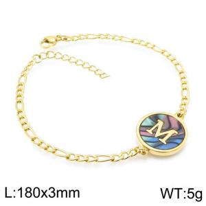 Stainless Steel Gold-plating Bracelet - KB143188-LB