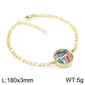 Stainless Steel Gold-plating Bracelet - KB143189-LB