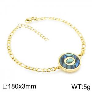 Stainless Steel Gold-plating Bracelet - KB143190-LB