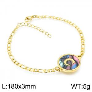 Stainless Steel Gold-plating Bracelet - KB143194-LB