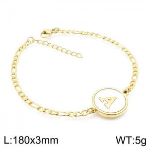 Stainless Steel Gold-plating Bracelet - KB143196-LB