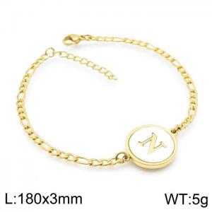 Stainless Steel Gold-plating Bracelet - KB143200-LB