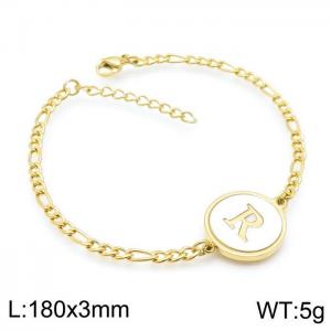 Stainless Steel Gold-plating Bracelet - KB143202-LB