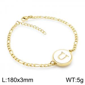Stainless Steel Gold-plating Bracelet - KB143203-LB