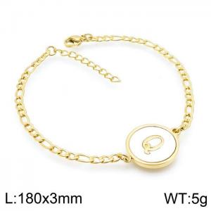 Stainless Steel Gold-plating Bracelet - KB143204-LB