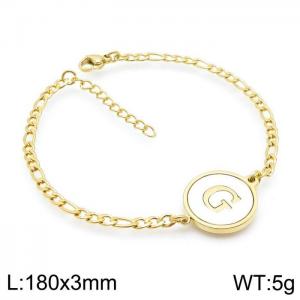 Stainless Steel Gold-plating Bracelet - KB143206-LB