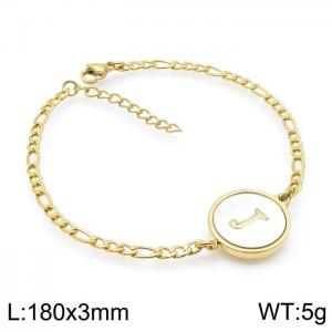 Stainless Steel Gold-plating Bracelet - KB143208-LB