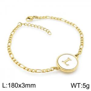 Stainless Steel Gold-plating Bracelet - KB143211-LB