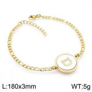 Stainless Steel Gold-plating Bracelet - KB143213-LB