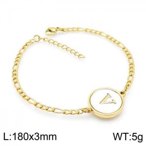 Stainless Steel Gold-plating Bracelet - KB143216-LB