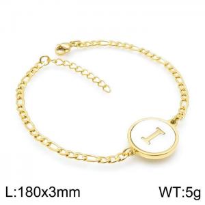 Stainless Steel Gold-plating Bracelet - KB143218-LB