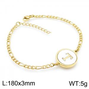 Stainless Steel Gold-plating Bracelet - KB143220-LB