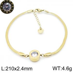 Stainless Steel Gold-plating Bracelet - KB143227-MW
