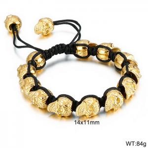 Stainless Skull Bracelet - KB143396-Z