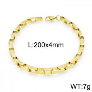 Stainless Steel Gold-plating Bracelet - KB143422-Z
