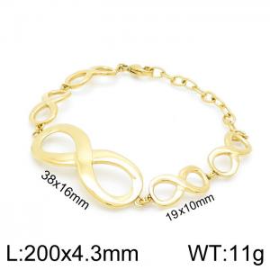 Stainless Steel Gold-plating Bangle - KB143429-Z