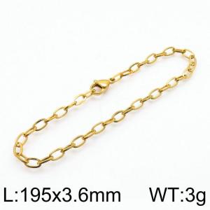 Stainless Steel Gold-plating Bracelet - KB143564-Z