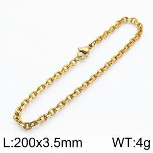Stainless Steel Gold-plating Bracelet - KB143572-Z