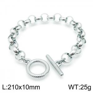 Stainless Steel Bracelet(Men) - KB143873-Z
