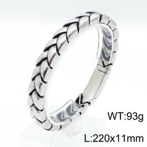 Stainless Steel Bracelet(Men) - KB144014-BDJX