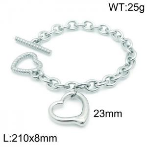 Fashionable ladies heart-shaped bracelet - KB144237-Z