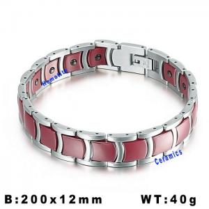 Stainless steel with Ceramic Bracelet - KB144259-ZB