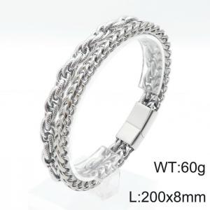 Stainless Steel Bracelet(Men) - KB144299-KFC