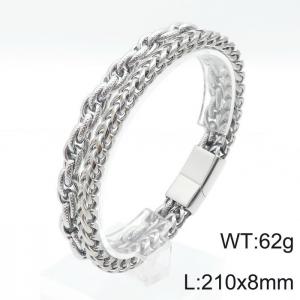 Stainless Steel Bracelet(Men) - KB144300-KFC