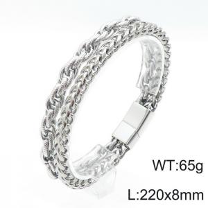 Stainless Steel Bracelet(Men) - KB144301-KFC