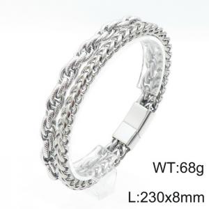 Stainless Steel Bracelet(Men) - KB144302-KFC