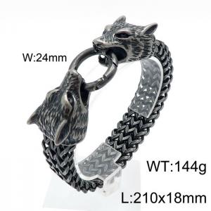 Stainless Steel Bracelet(Men) - KB144490-KFC