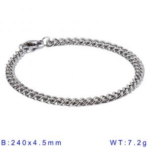 Stainless Steel Bracelet(Men) - KB144512-Z