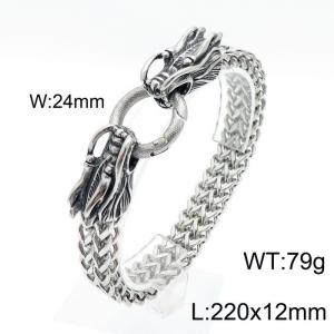 Stainless Steel Bracelet(Men) - KB144591-KJX