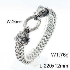Stainless Steel Bracelet(Men) - KB144593-KJX