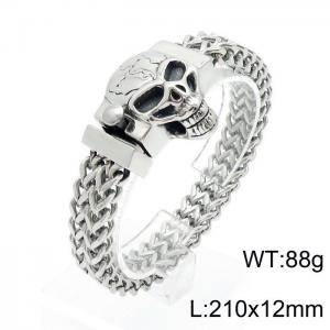 Stainless Skull Bracelet - KB144762-KFC