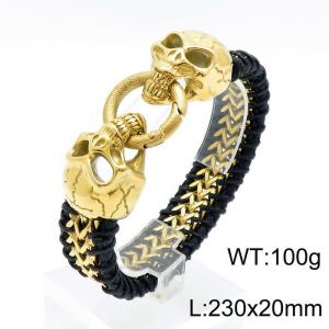 Stainless Skull Bracelet - KB144773-KFC