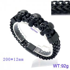 Stainless Skull Bracelet - KB144788-KFC