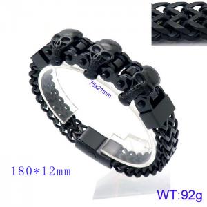 Stainless Skull Bracelet - KB144789-KFC