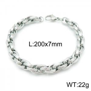 Stainless Steel Bracelet(Men) - KB144922-Z