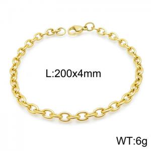 Stainless Steel Gold-plating Bracelet - KB144928-Z