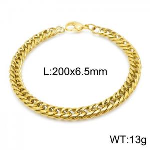 Stainless Steel Gold-plating Bracelet - KB144932-Z