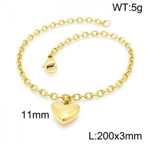 Stainless Steel Gold-plating Bracelet - KB145337-Z