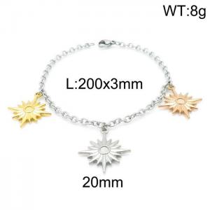 Stainless Steel Gold-plating Bracelet - KB145355-Z