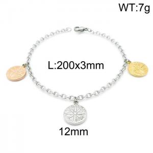 Stainless Steel Gold-plating Bracelet - KB145358-Z