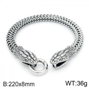 Stainless Steel Bracelet(Men) - KB145401-BDJX