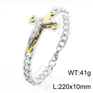Stainless Steel Gold-plating Bracelet - KB145661-JG