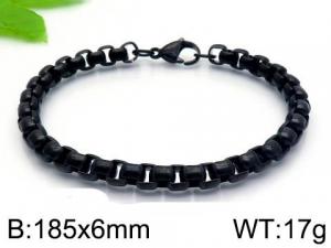 Stainless Steel Black-plating Bracelet - KB145835-Z