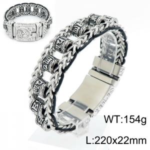 Stainless Steel Bracelet(Men) - KB145903-KJX