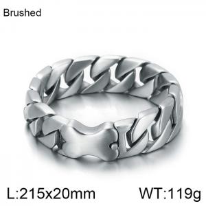 Stainless Steel Bracelet(Men) - KB145933-BDJX